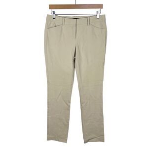 Theory Khaki Pants Trousers Workwear Career Office Slim Leg women’s size 8